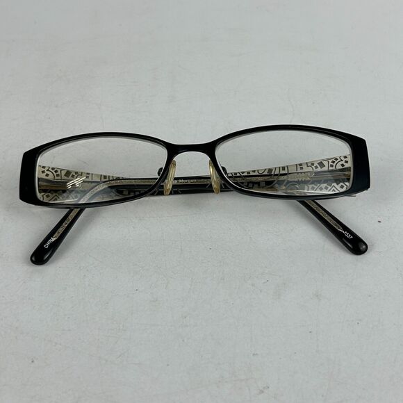 Chelsea Morgan‎ CM 1010 BK Eyeglasses Womens Frames Black Rectangular 50-16-135 - Picture 1 of 13